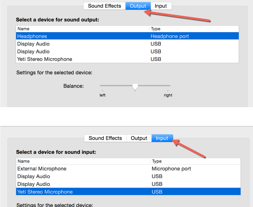 Mac sound system preferences